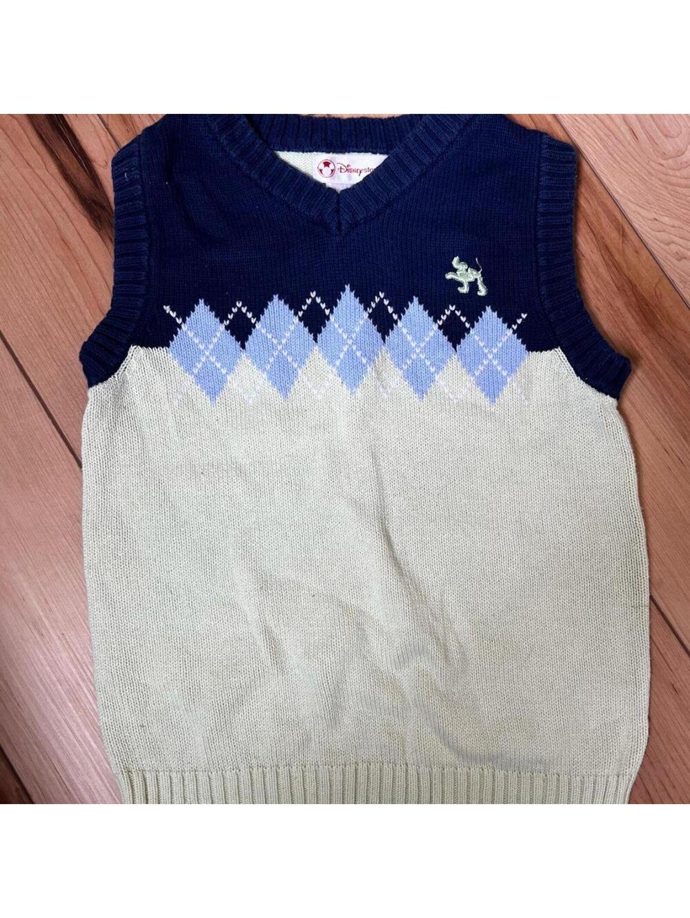 Vintage Disney Store Pluto Sweater Vest, Boys Size Small